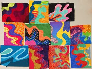 Santa Clara Valley Quilt Association: Voluptuous Applique workshop samples