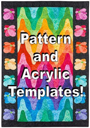Rainbow Ripples pattern and template set